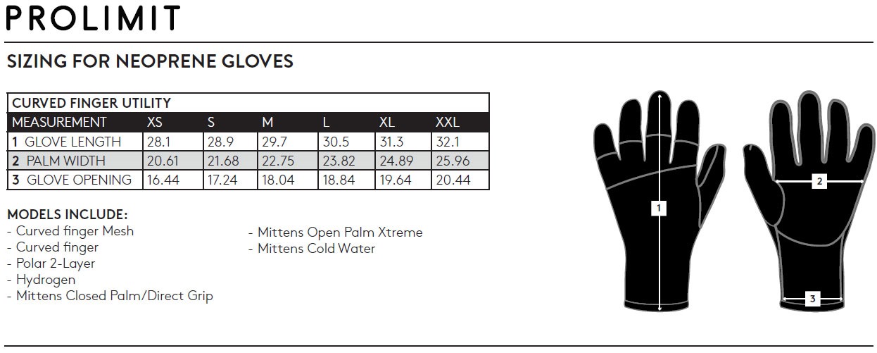 Prolimit mittens open palm xtreme