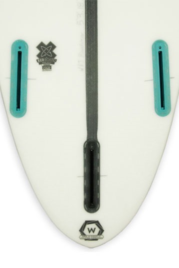 Appletree Appleflap Noseless White Line Kitesurfboard