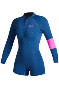 Lunar Shorty Manches Longues FrontZip  2/2 Combinaison Néoprène Femmes
