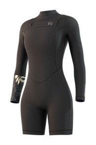 Mystic - Dazzled Longarm Shorty 3/2 Frontzip Combinaison Néoprène Femmes