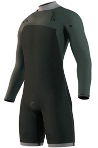 Mystic-Motion Longarm Shorty 3/2 Frontzip Combinaison Néoprène