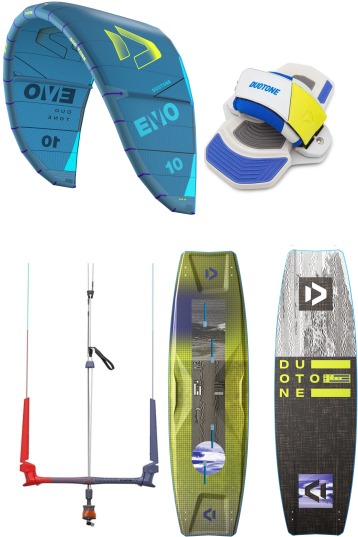 Duotone Kiteboarding-Evo 2025 + Select Concept Blue 2025 Pack de Kitesurf