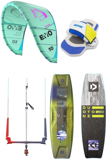 Duotone Kiteboarding-Evo 2025 + Select Concept Blue 2025 Pack de Kitesurf