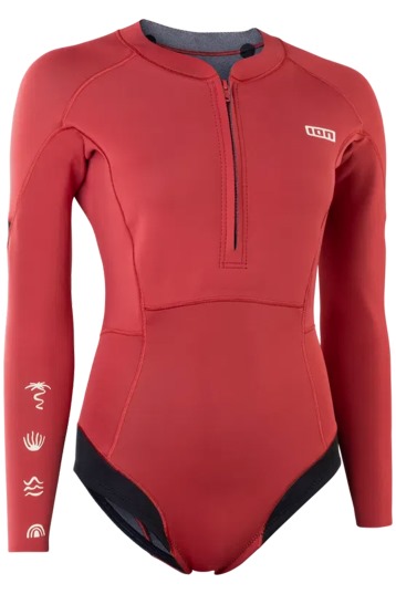 ION-Amaze Hot Shorty 1.5 Manches Longues Frontzip 2025 Combinaison Néoprène Femmes