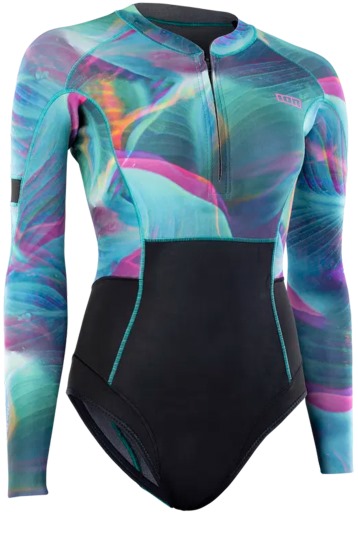 ION-Amaze Hot Shorty 1.5 Manches Longues Frontzip 2025 Combinaison Néoprène Femmes
