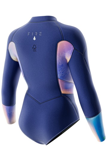 Prolimit-Fire Sunset 3/2 Longarm Shorty Frontzip 2025 Combinaison Néoprène Femmes