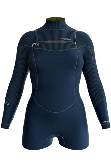 Prolimit-Flare Sunset 3/2 Longarm Shorty Double Frontzip 2025 Combinaison Néoprène Femmes