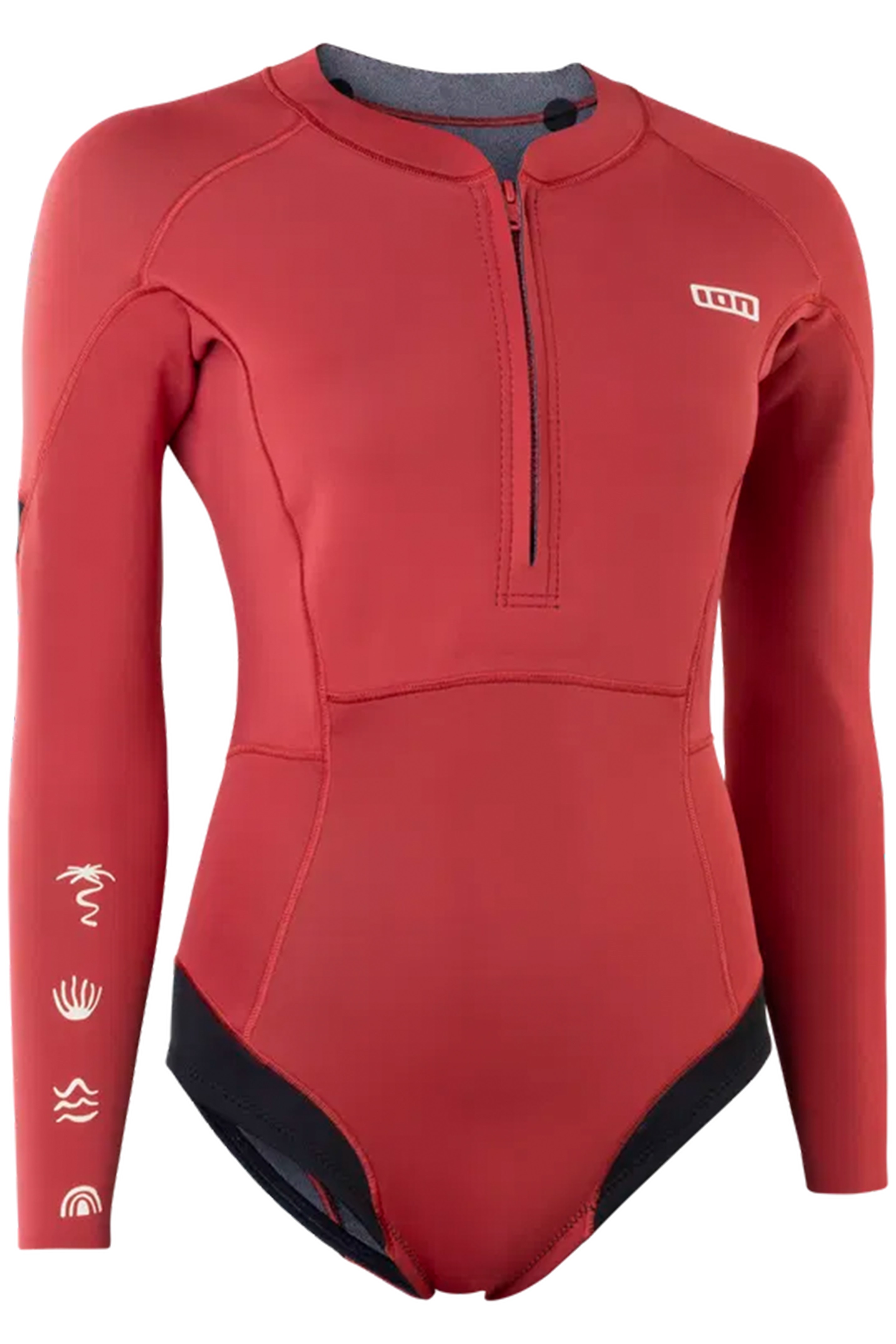 ION-Amaze Hot Shorty 1.5 Manches Longues Frontzip 2025 Combinaison Néoprène Femmes