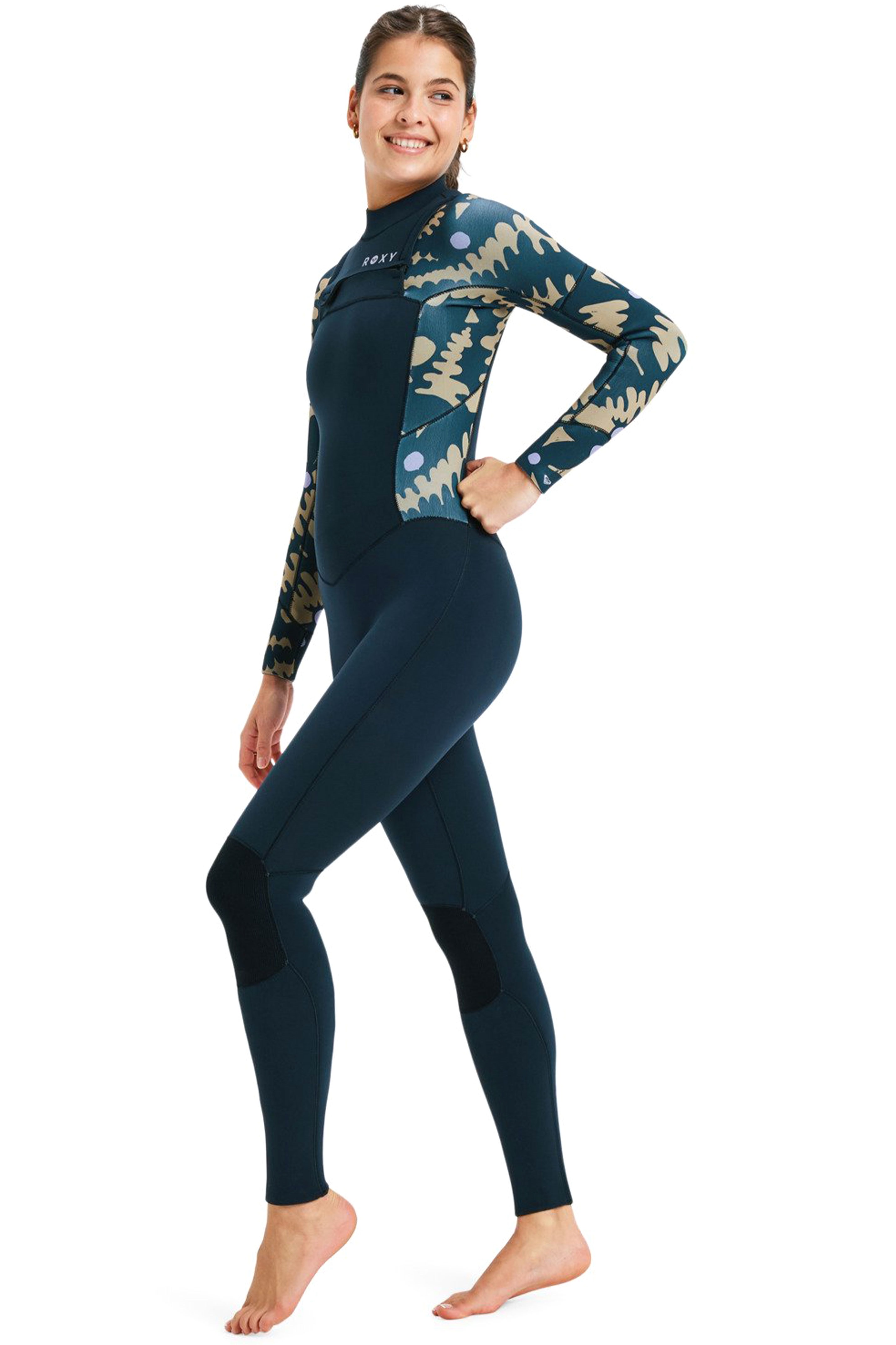 Roxy-Swell Natural 5/4 Frontzip Femme 2025 Combinaison Néoprène
