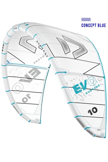 Duotone Kiteboarding-Evo 2024 Concept Blue Aile de Kite