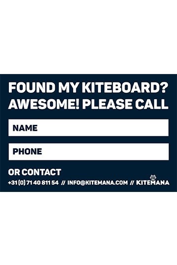 Kitemana-Lost Found Kiteboard Sticker